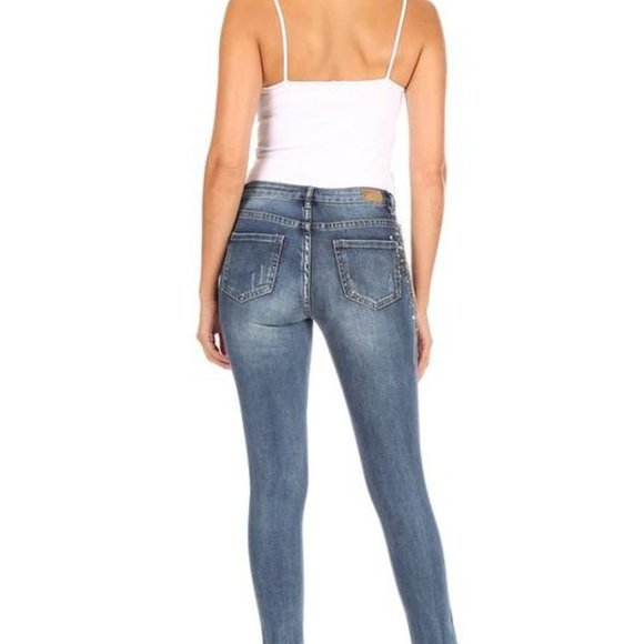 Diamond Blue Skinny Jeans - Picture 2 of 6